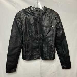 Black Leather Women's Jacket Rue21
